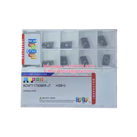 HOOGUU Original Milling Insert BDMT BDMT 11T308 ER -JT HG610/630 CNC Cutting Tools