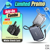 【3C Certified】Awei C03 20000mAh Powerbank 45W Fast Charging Power Bank Awei C04 10000mAh Powerbank A