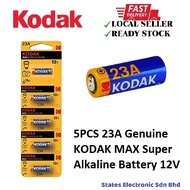 1/5PCS 23A Genuine KODAK MAX Super Alkaline Battery 12V (K-23A-2C5)