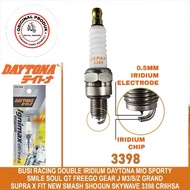 DAYTONA DOUBLE IRIDIUM SPARK PLUG CR7HSA 3398 MIO XRIDE FINO FREEGO FAZZIO SUPRA WIN SHOGUN SMASH