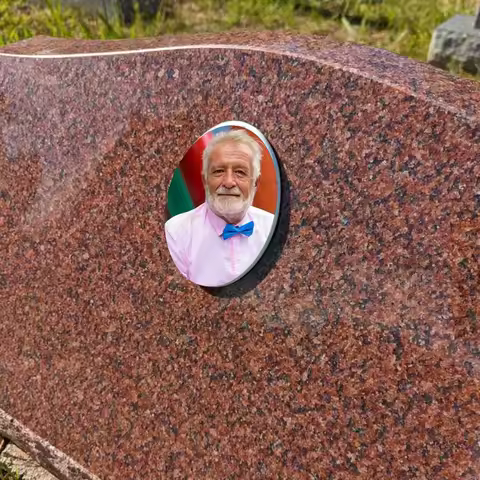 2D Flat Not 3D 1pc Custom Photo Memorial Headstone Tile Memorial Day gift Personalized Grave Plaque 