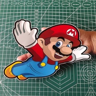 stiker water slide decal racing gambar Mario Bros