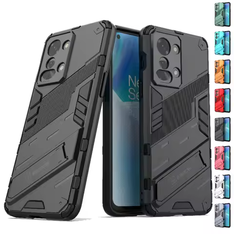 For Oneplus Nord 2T Case Cover For Oneplus Nord 2T Capas Shockproof Kickstand Phone Back Holder Cove