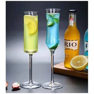 180ml champagne Glass Liquor Crystal Tall Shape Size