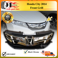 Honda City GM6 2014 2015 2016 MODULO Front Grille Grill Sarung Chrome with Logo Bodykit