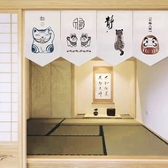Zhaocai Cat Decorative Curtain Japanese Restaurant Izumiya And Fengri Restaurant Mural Japanese Sush