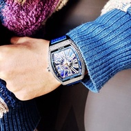 C cvd2021 Frank Men's Watch Richard Diamond Gypsophila Miller Cool Barrel Type Influencer Men Quartz