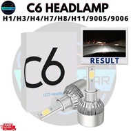 LED Kereta  /Led Headlight C6 Headlamp -H1 H3 H4 H7 H11 9005 9006 Fog Light Bulb Fog Lamp 2pcs For A