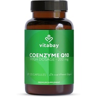 Vitabay Coenzyme Q10 Ubiquinone 200 mg – 120 Vegan Capsules – high Strength CoQ10 – Natural Q10 from