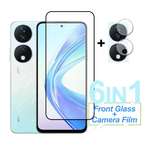 For Honor X7b Glass Screen Protector Full Cover Tempered Glass On Honor X7b X7a Protective Phone Cam