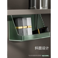 JUD5Wall-Mounted Mirror Cabinet Storage Box Bathroom Punch-Free Cosmetic Table Mirror Cabinet Layered Storage Rack Parti