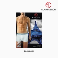 Alain Delon (2 Pcs) Men’s Cotton Spandex Trunk Underwear – AD8232