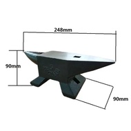 Cast Steel Anvil 22 Lbs(10kg) Single Horn Anvil with Large Countertop and Stable Base High Hardness 