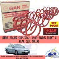 HONDA ACCORD (S84/S86) (1998-2002) GAB SUPER SPORT PREMIUM HIGH PERFORMANCE COIL SPRING (SET 4PCS)