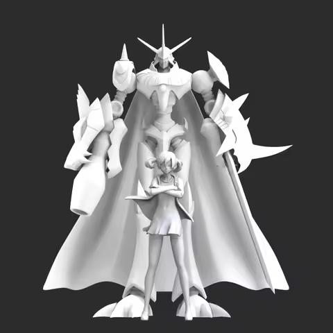 Model Customization 15cm Omegamon Model Toys Digimon Adventure Gk Customize 3D printing model
