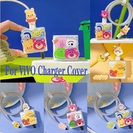 For Vivo Charger Protector Cute Cartoon Set Charger Case  Android USB TypeC Cable Protector Compatible for vivo 10w/18w/33w/44w/66w/80w/120w charger