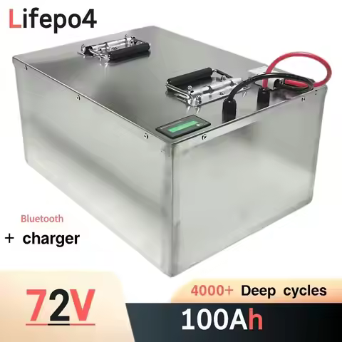 72V Lifepo4 Lithium Battery 50Ah-200Ah for Electric Scooter Motorcycle Tricycle Four-Wheel Car High 