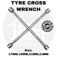 (HEAVY DUTY)TURE CROSS WRENCH  Tyre Opener Cross Wrench Car Emergency Tyre Change SAE Lug Wrench 17mm, 19mm, 21mm, 23mm