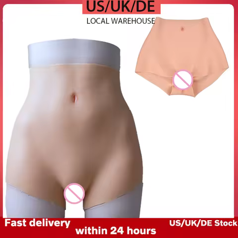 KnowU Shemale Vagina Pants with Penetrating Pussy Crossdress Tranny Transvestite Silikon Kadın Gerçe