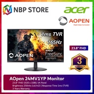 Acer AOpen 24MV1YP 23.8'' FHD 165Hz Flat Monitor ( HDMI, DP, 3 Yrs Wrty )