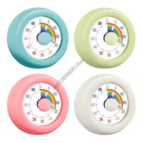 Visual Timer Kitchen Timer 0-60Minute Countdown Reminder Clock For Homework Focusing And Cooking Tas