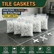 Tile Cross Spacer [Value Pack 500Pcs] 1mm Plastic Tile Alignment Leveler Spacer for Floor Wall Tiles
