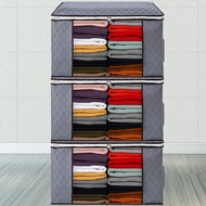 A Style 3pcs / B Style 4pcs / C Style 1pc Large Clothing Storage Bag With Handles And Cleare Window