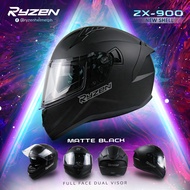RYZEN ZX-900 PLAIN Full Face Dual Visor Helmets