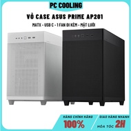 Case Mini Micro ATX ASUS Prime AP201 MESH BLACK- WHITE (Matx / USB C / 6 MESH Faces)