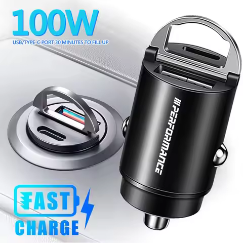 100W QC3.0 PD Mini Car Charger Fast Charging Car USB Type C Charger For BMW Performance X5 X6 X7 E70