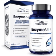 1MD Nutrition EnzymeMD - Digestive Enzymes plement - Doctor Formulated | 18 Plant-Based Enzymes - Ga