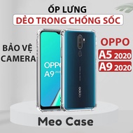 Oppo A9 202, Oppo A5 2020 Case, Shock-Resistant Transparent Flexible TPU, camera Bezel Protection Phone Case | Meo Case