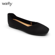 WOOLLY Shoes - Daphne Black Flats