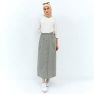 Flamoush Vadius Grey Skirt Wanita