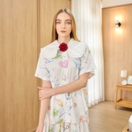VACAY INDEED  | Kiki Shirt Summer Cruise เสื้อเชิ้ตแขนสั้น มาพร้อมดอกไม้ / พร้อมส่ง*