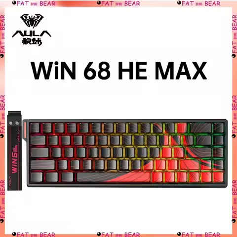 AULA WIN60 WIN68 HE MAX mechanical keyboard magnetic switch 8k polling rate RGB 0dead zone e-sports 