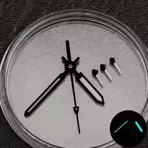 VK63 Watch Hand 6 Hands Multifunctional Timing Running Seconds Green Luminous Needle for Quartz VK63