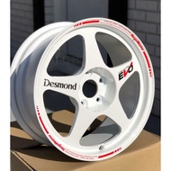 sticker lining rim 1set 8pcs  evo 4pcs desmond 4pcs