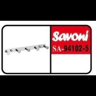 GANTUNGAN 304 Stainless Steel Clothes Hanger with 5 Hooks - Savoni SA 94102-5
