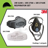3200 + 3M 3700 + 3M 3744K RESPIRATOR SET
