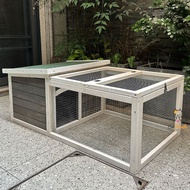 Outdoor wood chicken cage chicken coop rabbit cage rabbit house breeding cage pet house sangkar ayam