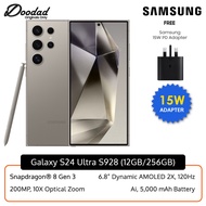 Samsung Galaxy S24 Ultra 5G 12GB+256GB SM-S928 With Samsung 15W Fast Charger Adapter | Original New MY Set | 1 Year Warranty