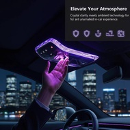 Goshop Car Reading Light Crystal Decorative Frame Ambient Light Trim Crystal Reading Light Frames De
