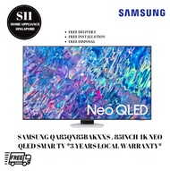 SAMSUNG QA85QN85BAKXXS , 85INCH 4K NEO QLED SMAR TV *3 YEARS LOCAL WARRANTY* *FREE TABLE TOP/FIXED BRACKET WALL MOUNT INSTALLATION AND DISPOSAL*