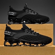 Sports Shoes 【 Kasut Sukan 】 - Breathable Mesh, Rubber Sole, Men's Running & Casual Wear, Low-Top Ro