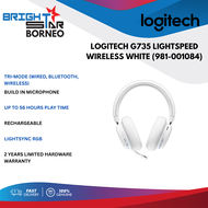 HEADSET / LOGITECH G735 LIGHTSPEED WIRELESS / BT AND USB RECEIVER WIRELESS / WHITE / 2YR / AURORA CO