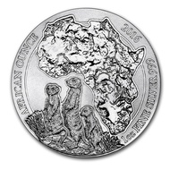 Rwanda 50 RWF African Ounce Wildlife Series Meerkat 2016 1 oz .999 Silver Coin (Sealed) 1oz