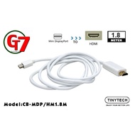 TINYTECH MINI DISPLAY PORT-MALE TO HDTV-MALE CABLE 1.8 METER (CB-MDP/HM1.8M)