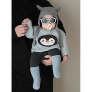Top Style Fashionable Baby Knitting Girls Fashionable Wear Korean cod Matching fashion2025 Clothes M