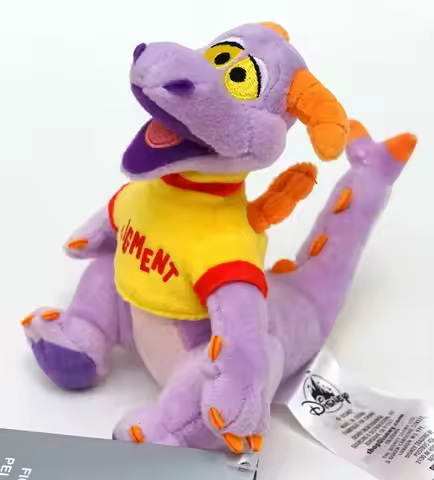 2020 Disney Parks Exclusive Epcot Mini Figment Shoulder Pal Magnet Plush